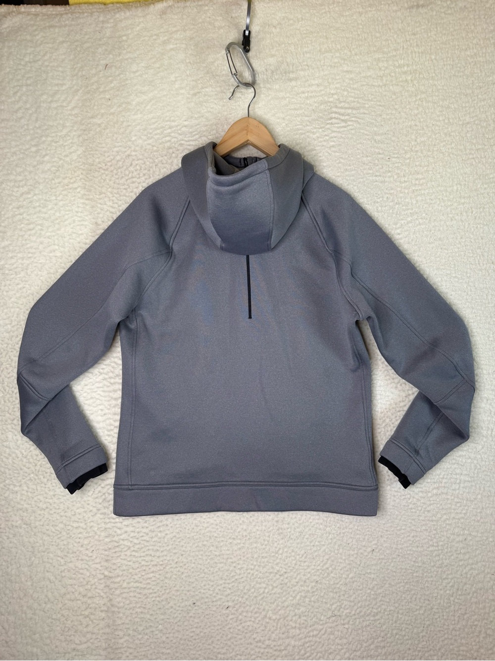 Lululemon Baker Day Thermo Fleece Hoodie Full Zip Jacket Grey Men's Size Medium - Picture 7 of 12